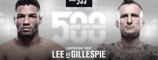 Kevin Lee vs. Gregor Gillespie toegevoegd aan UFC 244 in New York