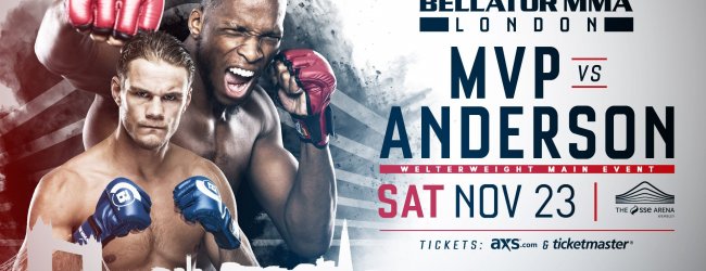 “MVP” vs. Derek Anderson dient als Main Event voor Bellator Londen