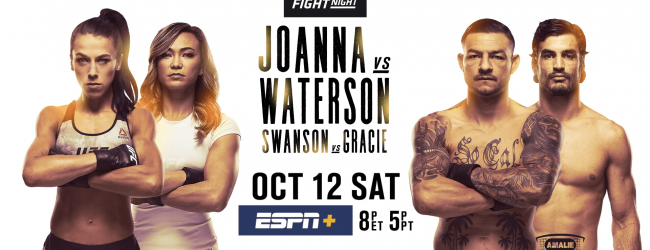 Uitslagen : UFC on ESPN+ 19 Tampa : Jedrzejczyk vs. Waterson