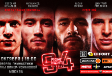 Uitslagen : Fight Nights Global 94 : Yousefi vs. Smoliakov