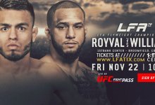 Uitslagen : LFA 79 : Royval vs. Williams