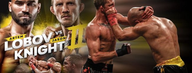 Jason Knight slaat Artem Lobov neer tijdens BKFC 9