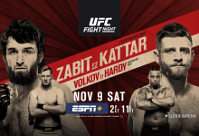 Uitslagen : UFC on ESPN+ 21 Moscow : Zabit vs. Kattar