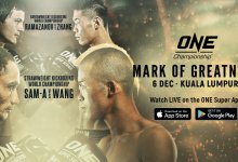 Uitslagen : ONE Championship 105 : Mark of Greatness