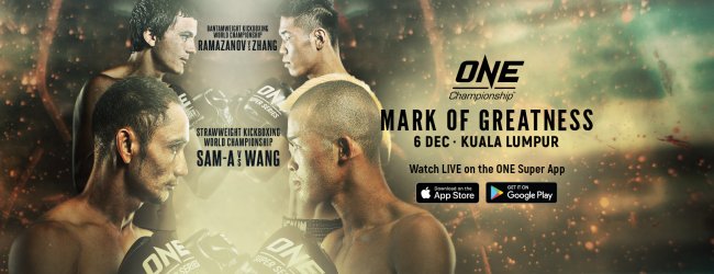 Uitslagen : ONE Championship 105 : Mark of Greatness