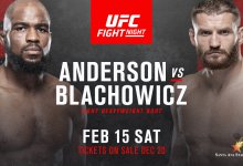 Rematch tussen Corey Anderson en Jan Blachowicz dient als Main Event voor UFC Rio Rancho