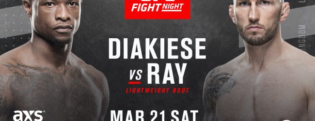 Engeland vs. Schotland clash tussen Marc Diakiese en Stevie Ray tijdens UFC Londen