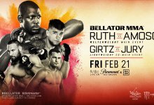 Ed Ruth vs. Yaroslav Amosov is het Main Event voor Bellator 239 in Thackerville