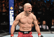 Olympiër Mark O.Madsen treft Austin Hubbard tijdens UFC 248 in Las Vegas