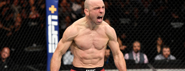 Olympiër Mark O.Madsen treft Austin Hubbard tijdens UFC 248 in Las Vegas