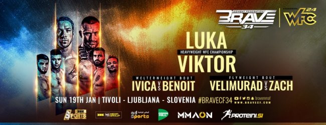 Uitslagen : Brave CF 34 : Podkrajsek vs. Vasic