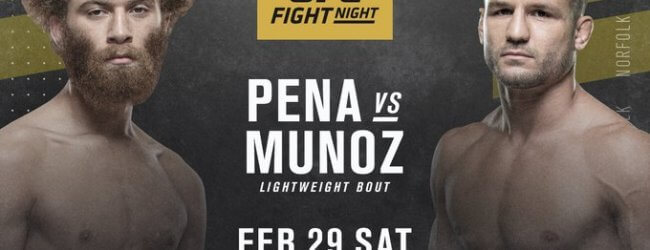 “Violent Bob Ross” treft nieuwkomer Alex Munoz tijdens UFC Norfolk