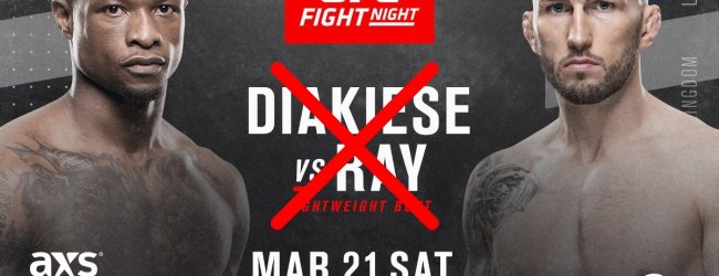 Marc Diakiese krijgt nieuwe tegenstander na uitvallen Stevie Ray voor UFC London