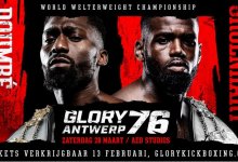 Nieuwe partijen GLORY 76 in Antwerpen (inclusief Zouggary vs. Boynazarov)