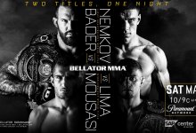 Gegard Mousasi treft Douglas Lima voor vacante Middleweight titel tijdens Bellator San Jose