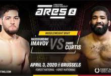 Nassourdine Imavov vs. Chris Curtis toegevoegd aan ARES FC 2 in Brussel