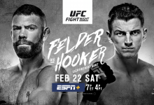 Uitslagen : UFC on ESPN+ 26 Auckland : Felder vs. Hooker