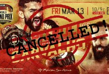 Dikke streep door Bellator 241 evenement aankomende nacht in Uncasville, Connecticut