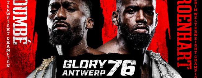 GLORY 76 compleet gemaakt met onder anderen Jaraya, Hamicha en Duut