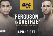 Interim Lightweight titel op het spel tussen Tony Ferguson en Justin Gaethje tijdens UFC 249