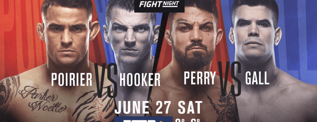 Uitslagen : UFC on ESPN 12 : Poirier vs. Hooker