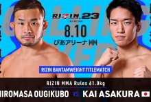 Rizin 22 en 23 pakt uit met namen als Hiromasa, Kazumasa en Watanabe