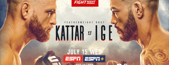 Uitslagen : UFC on ESPN 13 : Kattar vs. Ige