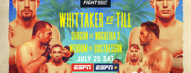 Uitslagen : UFC on ESPN 14 : Whittaker vs. Till