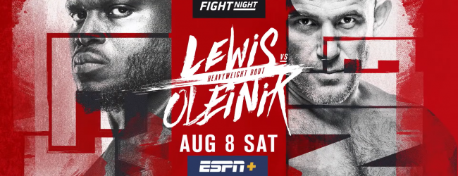 Uitslagen : UFC on ESPN+ 32 Las Vegas : Lewis vs. Oleynik