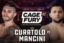 Uitslagen : CFFC 82 : Curatolo vs. Mancini