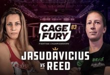 Uitslagen : CFFC 83 : Jasudavicius vs. Reed