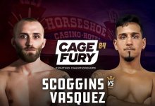 Uitslagen : CFFC 84 : Scoggins vs. Vasquez