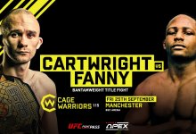 Uitslagen : Cage Warriors 115 : Cartwright vs. Fanny