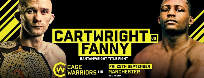 Uitslagen : Cage Warriors 115 : Cartwright vs. Fanny