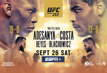 Uitslagen : UFC 253 : Adesanya vs. Costa