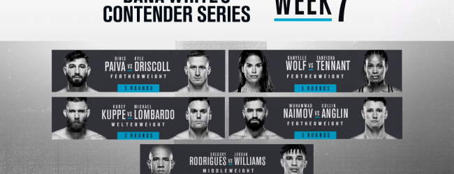 Uitslagen : DWCS Season 4 Week 7 : Rodrigues vs. Williams