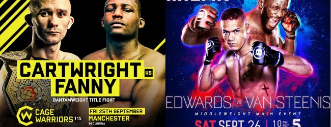 Nederlanders in belangrijke Main Event partijen deze week voor Cage Warriors en Bellator MMA
