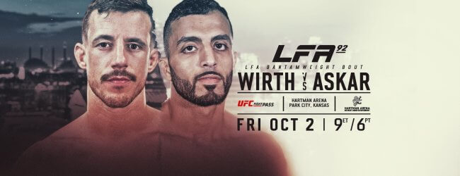 Uitslagen : LFA 92 : Wirth vs. Askar