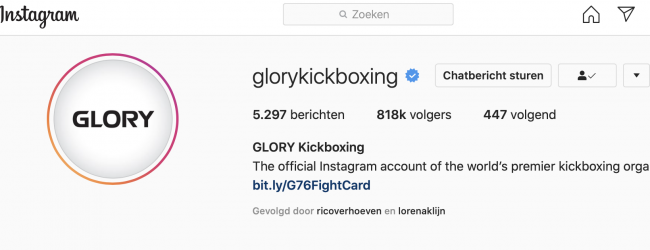 Het manco van de social media strategie van GLORY