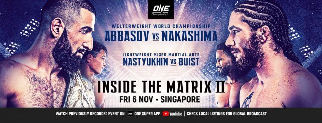Uitslagen : ONE Championship 119 : Inside the Matrix II