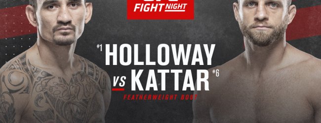 Voormalig kampioen Max Holloway treft Calvin Kattar tijdens het Main Event op 16 januari 2021