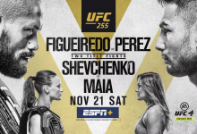 Uitslagen : UFC 255 : Figueiredo vs. Perez