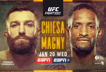 Uitslagen : UFC on ESPN 20 : Chiesa vs. Magny
