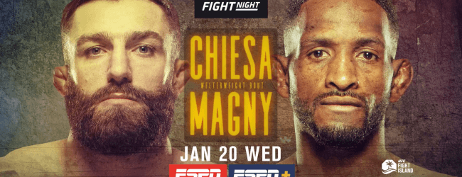 Uitslagen : UFC on ESPN 20 : Chiesa vs. Magny