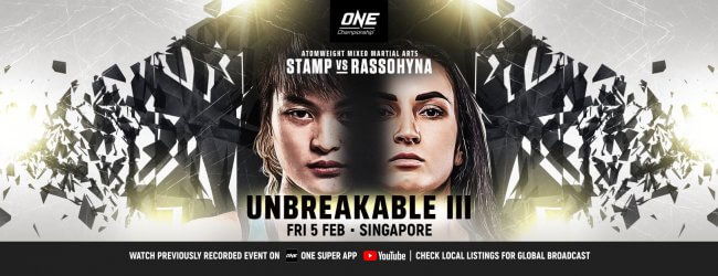 Uitslagen : ONE Championship 128 : Unbreakable III