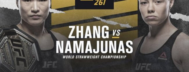 Lang verwachte titelstrijd tussen Weili Zhang en Rose Namajunas op 24 april tijdens UFC 261