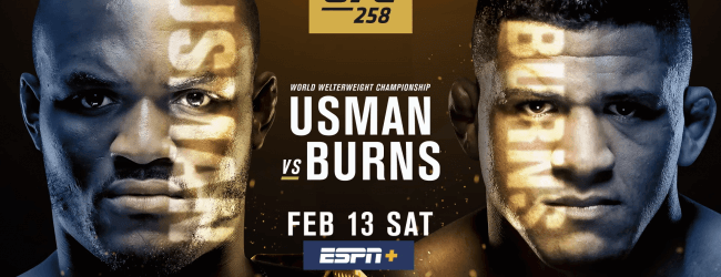 Uitslagen : UFC 258 : Usman vs. Burns