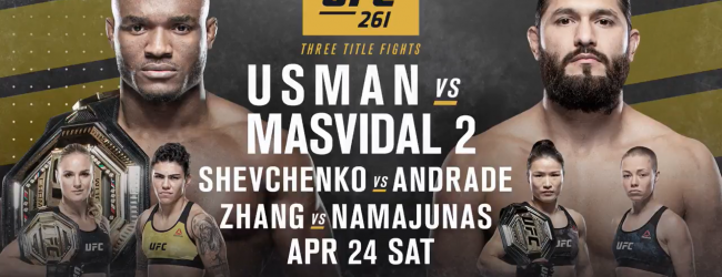 “Full Crowd” tijdens UFC 261 in Jacksonville, Florida + Titlerematch tussen Usman en Masvidal