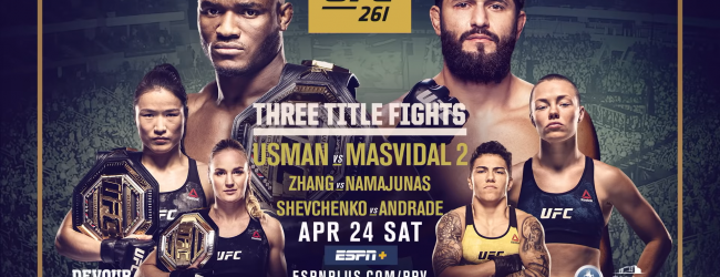 Uitslagen : UFC 261 : Usman vs. Masvidal 2