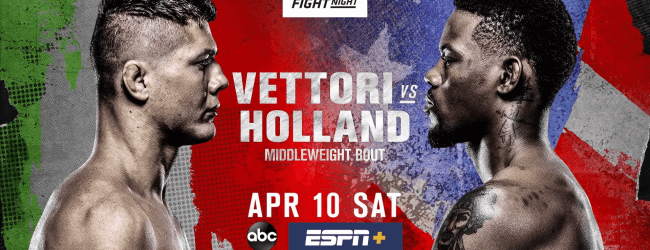 Uitslagen : UFC on ABC 2 : Vettori vs. Holland